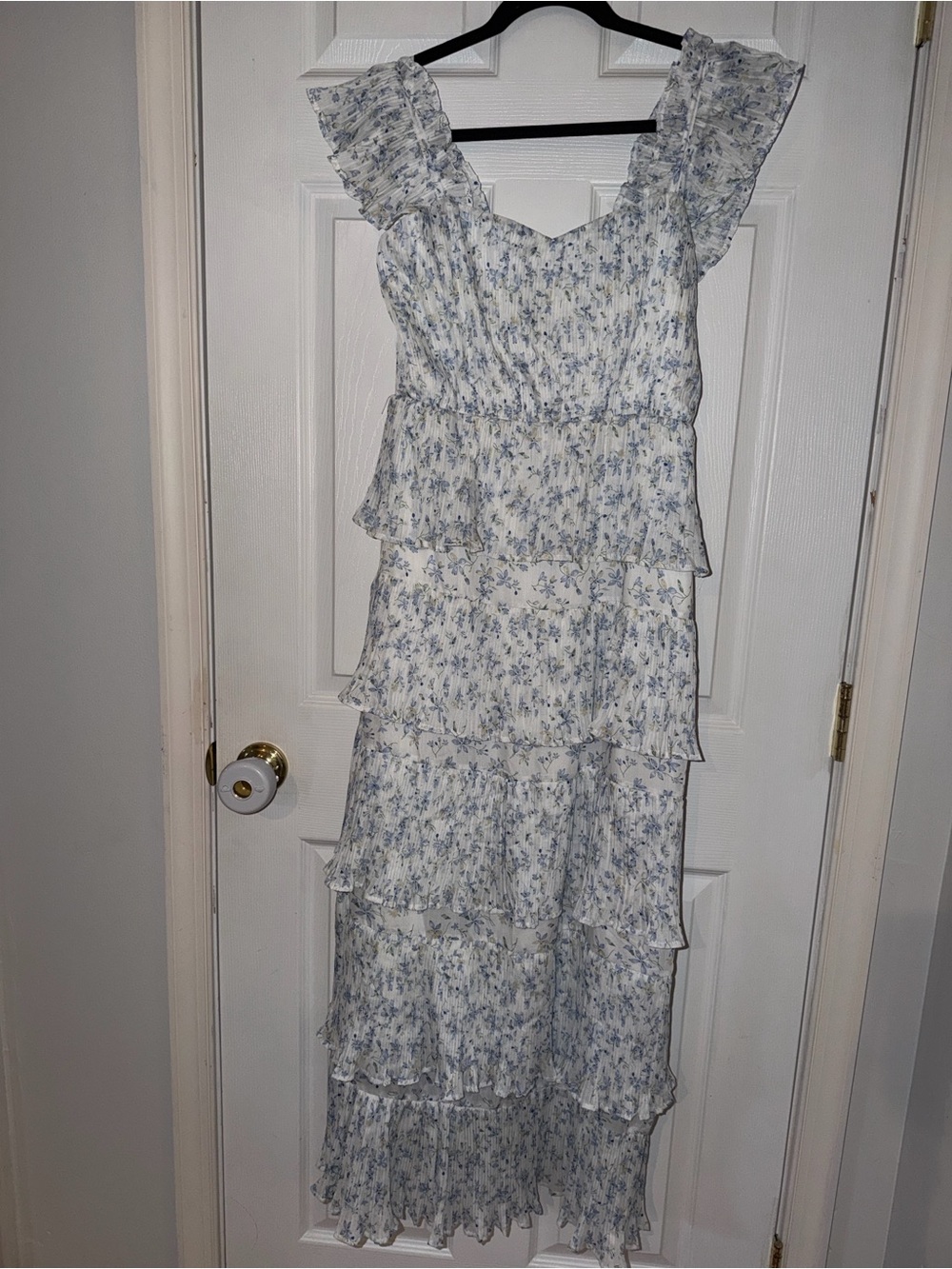 Lulus Floral Tiered Maxi Dress